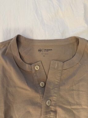 Ag Adriano Goldschmied Men's Henley Long Sleeve